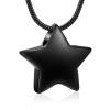 AIWENXI Star Urns Necklaces for Ashes Cremation Jewelry for Men Women Stainless Steel Memorial Keepsakes Human Ashes Holder Urns Necklaces Pendant Jewelry view 1