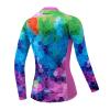 Women's Long Sleeve Cycling Jersey, Quick Dry Bike Top with Reflective Strip, Zipper and Pockets (US, Alpha, Small, Regular, Regular, HMXC022) view 2
