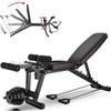 SLGGPJBU Weights Bench Folding,Dumbbell Stool,5 Adjustable Training Fitness Bench,Professional Sit-up Bench With Adjustable Backrest/Leg Fixation,Multi-Purpose Foldable For Home Gym view 1