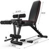 SLGGPJBU Weights Bench Folding,Dumbbell Stool,5 Adjustable Training Fitness Bench,Professional Sit-up Bench With Adjustable Backrest/Leg Fixation,Multi-Purpose Foldable For Home Gym view 3