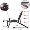 SLGGPJBU Weights Bench Folding,Dumbbell Stool,5 Adjustable Training Fitness Bench,Professional Sit-up Bench With Adjustable Backrest/Leg Fixation,Multi-Purpose Foldable For Home Gym view 4