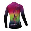 Women's Long Sleeve Cycling Jersey, Quick Dry Bike Top with Reflective Strip, Zipper and Pockets (US, Alpha, Small, Regular, Regular, HMXC020) view 2
