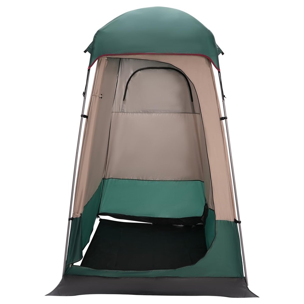 CNCEST Outdoor Shower Tent,Camping Privacy Shelter Dressing Changing Room Portable Toilet Tent for Hiking Sun Shelter Picnic Fishing (Green)