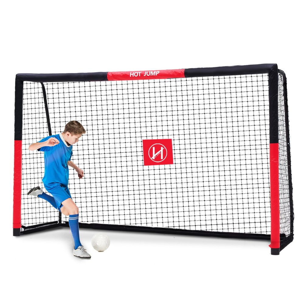 Soccer Goals for Backyard,12x6.5ft Metal Soccer, Soccer Goal 12x6 for Kids 8-12, Soccer net with Zipper Design, Easy Assemble, Weatherproof Foam Padded Outdoor Large Goal Post Adults