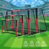 Soccer Goals for Backyard,12x6.5ft Metal Soccer, Soccer Goal 12x6 for Kids 8-12, Soccer net with Zipper Design, Easy Assemble, Weatherproof Foam Padded Outdoor Large Goal Post Adults view 3