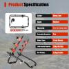 Bike Rack Vehicle Trunk Mount Bike Rack Foldable Foldable 3-Bike Car Bicycle Rack Bicycle Carrier Holder for Cars S-U-V Sedan Hatchback Minivan, Red +Black view 2