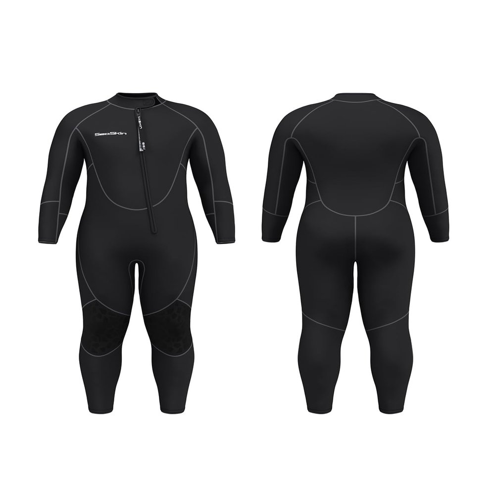 Seaskin Plus Size Full Wetsuit for Mens 3mm