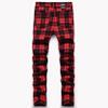 NOVOCCT Plaid Pants for Men - Skinny Mens Dress Pants - Stretch Slim Fit Business Casual Dress Chinos for Men (Black Red Plaid - T2, 44) view 3