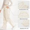 Ninobebe Girls Parachute Pants Cargo Pants for Girls Baggy Y2K Loose Jogger Trousers with Pockets for Kids 12-14, Apricot view 4