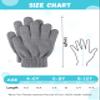 Glooarm 3 Pairs Kids Gloves Winter Gloves Thick Cashmere Magic Gloves Knit Stretchy Warm Gloves Boys Girls 4-14 Years view 2