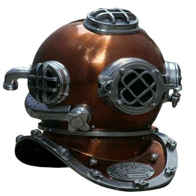 Vintage Marine Diving Dive Helmet - US Navy Mark V Diving Helmet - Deep Sea Scuba Diving Divers Helmet - Nautical Scuba Diving Helmet