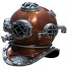 Vintage Marine Diving Dive Helmet - US Navy Mark V Diving Helmet - Deep Sea Scuba Diving Divers Helmet - Nautical Scuba Diving Helmet view 3