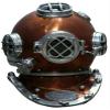 Vintage Marine Diving Dive Helmet - US Navy Mark V Diving Helmet - Deep Sea Scuba Diving Divers Helmet - Nautical Scuba Diving Helmet view 4