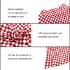 Fodyle Women's Tennis Skirt Short high Waist Pleated Red and White Checkerboard Lined Shorts with Pockets Casual Running Pickleball Small view 4
