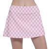 Fodyle Women's high Waist Pleated Tennis Skirt Lined Short Checkerboard with Pockets Pickleball Golf Running Skirt Large view 2