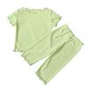 Summer Pyjamas Thin Children's Wear Polka Dot Foreign Girls Summer 2 Sets Of Home Wear Children T (Green, 12-18 Months) view 1