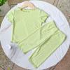Summer Pyjamas Thin Children's Wear Polka Dot Foreign Girls Summer 2 Sets Of Home Wear Children T (Green, 12-18 Months) view 2