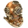 Copper and Brass Heavy Diving Helmet - US Navy Mark V Divers Helmet - Deep Sea Replica Diving Helmet Vintage Marine Diving Helmet view 1