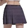 Fodyle Women's Tennis Skirt Pleated high Waist Short Lined Shorts Pockets Polka Dots Pickleball Running Fitness X-Large view 1