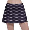 Fodyle Women's Tennis Skirt Pleated high Waist Short Lined Shorts Pockets Polka Dots Pickleball Running Fitness X-Large view 3
