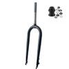 CDHPOWER 26X4 Fat Tire Bike Fork with Headset, Disc Brake Steerer 215mm, Steel Rigid Bike Fork 1" Threaded Bicycle Front Fork (Fork with Headset) view 1