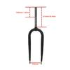 CDHPOWER 26X4 Fat Tire Bike Fork with Headset, Disc Brake Steerer 215mm, Steel Rigid Bike Fork 1" Threaded Bicycle Front Fork (Fork with Headset) view 3