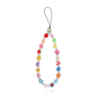 ljhnba Colorful Beads Phone Lanyard Phone Strap Phone Jewelry Acrylic Fashion Phone Accessories for Women Girls Phones