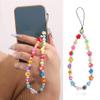 ljhnba Colorful Beads Phone Lanyard Phone Strap Phone Jewelry Acrylic Fashion Phone Accessories for Women Girls Phones view 3
