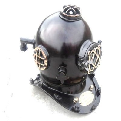 Black US Navy Diving Helmet - US Navy Mark V Diving Helmet - Deep Sea Scuba Divers Helmet - Nautical Scuba Diving Helmet