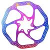 BUCKLOS 160mm Multicolour MTB Disc Brake Rotor with 6 Bolts and 2 Pair Resin Bike Disc Brake Pads Compatible with Shimano Deore XT XTR LX SLX Hone Alfine Saint Disc Brake view 2