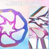 BUCKLOS 160mm Multicolour MTB Disc Brake Rotor with 6 Bolts and 2 Pair Resin Bike Disc Brake Pads Compatible with Shimano Deore XT XTR LX SLX Hone Alfine Saint Disc Brake view 3