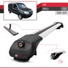 acpar Compatible with Fiat Doblo 2000-2009 ACE-1 Car Roof Rack Cross Bar Grey Aluminium 4 Bars view 3