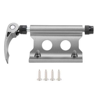 flexman Bike Block Fork Mount, Cycle Front Wheel Bracket Aluminum Alloy Cycle Front Fork Fixing Clip with Screw for Vehicles Truck Pickup Trailer (Deep Titanium)