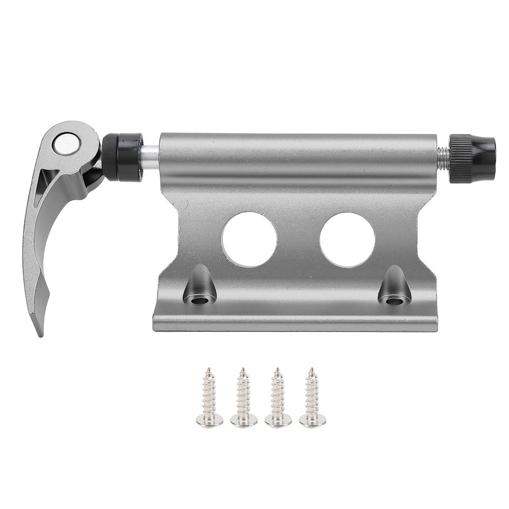 flexman Bike Block Fork Mount, Cycle Front Wheel Bracket Aluminum Alloy Cycle Front Fork Fixing Clip with Screw for Vehicles Truck Pickup Trailer (Deep Titanium)