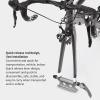 flexman Bike Block Fork Mount, Cycle Front Wheel Bracket Aluminum Alloy Cycle Front Fork Fixing Clip with Screw for Vehicles Truck Pickup Trailer (Deep Titanium) view 2