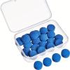 20 Pieces Pool Cue Tips Replacement Kit Billiard Pool Cue Tips Pool Stick Tips with Storage Box Billiard Cue Tips for Pool Cues and Snooker Accessories (10mm) view 1