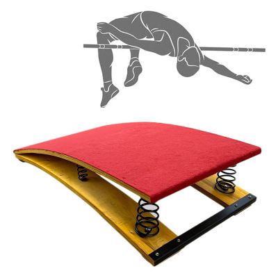 ENWINDXS Gymnastics Vault Springboard for Kids, Hard Wood Springboard for Arts Gymnastics Vault Training, Heavy Duty Spring Board with Non-Slip Carpet & Jump Pad, Load - 80kg