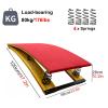 ENWINDXS Gymnastics Vault Springboard for Kids, Hard Wood Springboard for Arts Gymnastics Vault Training, Heavy Duty Spring Board with Non-Slip Carpet & Jump Pad, Load - 80kg view 2