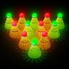 HIRALIY LED Badminton Birdies 6 PCS, 360 Glow in The Dark Nylon Badminton Shuttlecocks, 2 Color Light Up Birdie Ball Set with Stable Glowing, Indoor Outdoor Backyard Practice & Family Gamess (6) view 1