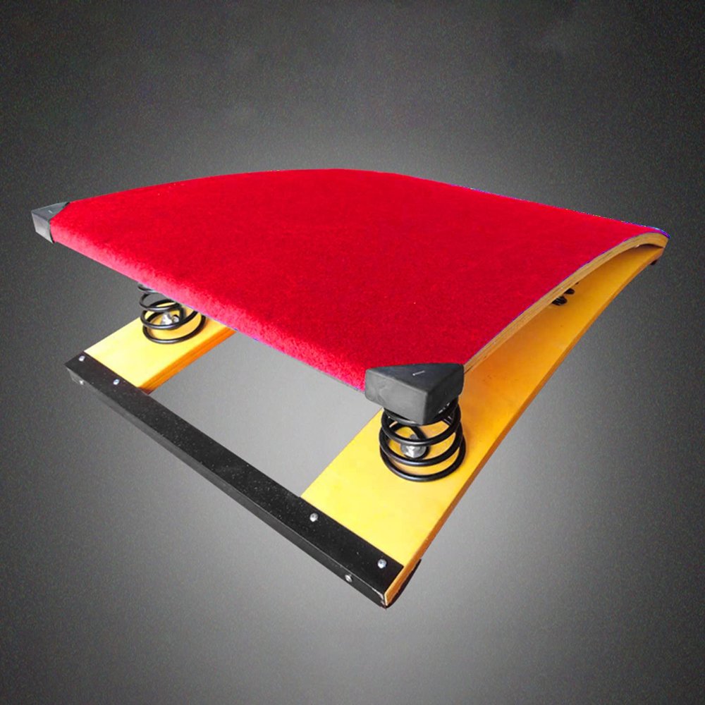 Gymnastics Assistance Vault Springboard Gymnastics Springboard for Home, Large Spring Boards for Adults Gymnast, 4/6/9 Springs Vault Equipment for Playroom, Practice Obstacle Courses(Red,120x60cm - 4