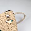 ChungLong0593 Travel Elephant Keychain, Cute Elephant Keyring with Wish Card Creative Name Initials 26 Letters-G view 2