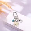 ChungLong0593 Travel Elephant Keychain, Cute Elephant Keyring with Wish Card Creative Name Initials 26 Letters-G view 3