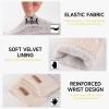 Bodvera Fingerless Gloves for Women Winter Half Finger Gloves Knitted Fingerless Mittens for Typing Driving view 2