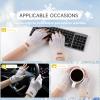 Bodvera Fingerless Gloves for Women Winter Half Finger Gloves Knitted Fingerless Mittens for Typing Driving view 4