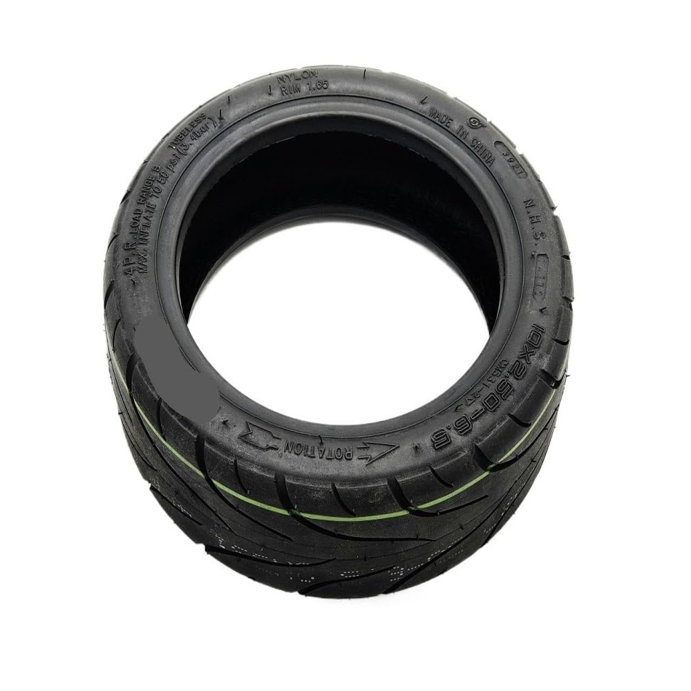 XIBANY Motorized Scooter 10x2.50-6.5 Tubeless Tire for 10 inch Inmotion L9 &Sealup Electric Scooter Front &Rear Wheel Vacuum Tire 4PR Accessories Motorized Scooter