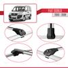 acpar Compatible with Fiat Doblo 2000-2009 ACE-1 Car Roof Rack Cross Bar Grey Aluminium 3 Bars view 4