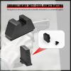 BRASS HUNTER Suppressor Height Sight Set for Glock - Optical Compatible, High Black .315" Serrated Front, Flat Black .394" Rear Assembly | Fits Glock All Models view 4
