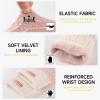 Bodvera Fingerless Gloves for Women Winter Half Finger Gloves Knitted Fingerless Mittens for Typing Driving view 2