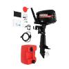 4-Stroke Outboard Motor, 6.5HP 123CC Heavy Duty Outboard Short Shaft Marine Engines Outdoor Adventure Boat Tiller Control w/Water Cooling&CDI Ignition System view 1