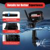 4-Stroke Outboard Motor, 6.5HP 123CC Heavy Duty Outboard Short Shaft Marine Engines Outdoor Adventure Boat Tiller Control w/Water Cooling&CDI Ignition System view 4